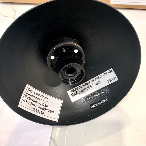 ANTHROPOLOGIE Amelia Sconce in Matte Black - Picture 14 of 16